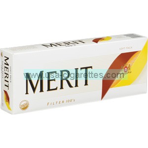 Merit Gold 100's cigarettes